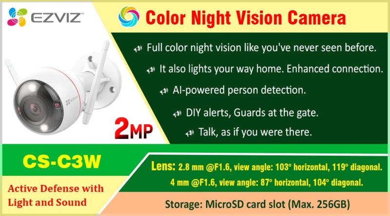 CS-C3W Ezviz Color Night Vision Camera ezvizlanka Srilanka