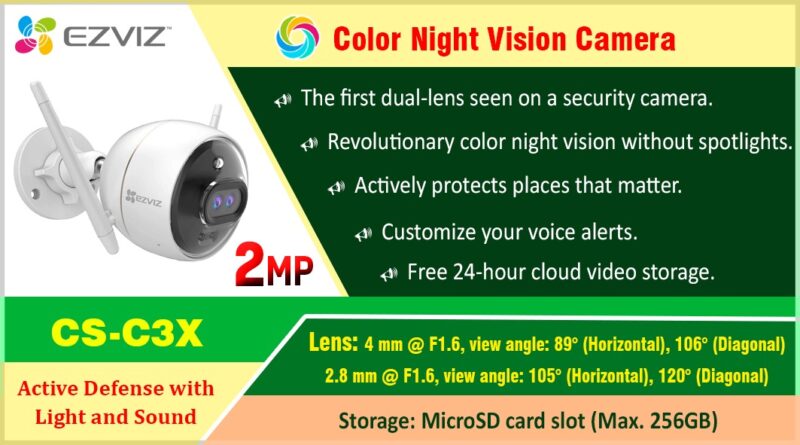 CS-C3X Product Ezviz Color Night Vision Camera ezvizlanka Srilanka