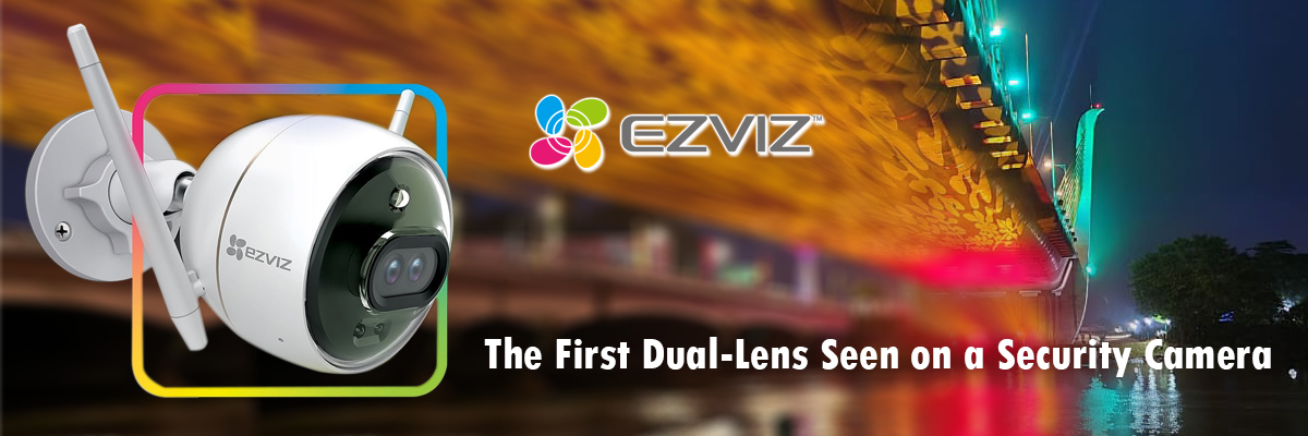 CS-C3X slider Ezviz Dual-lens Wi-Fi camera with built-in AI ezvizlanka Srilanka