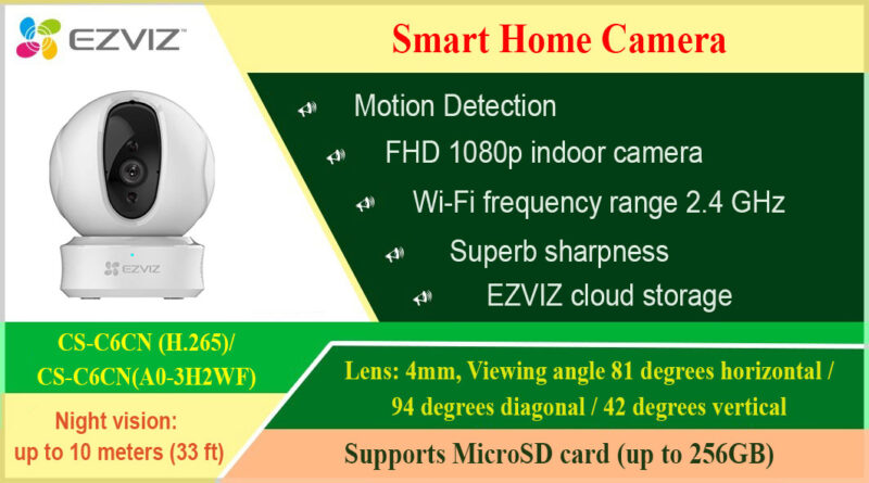 CS-C6CN (H.265)CS-C6CN(A0-3H2WF) Ezviz Smart Home Camera Ezvizlanka.lk Colombo Srilanka