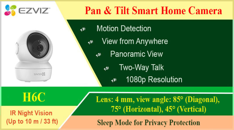 H6c Ezviz Pan & Tilt Smart Home Camera ezvizlanka Srilanka