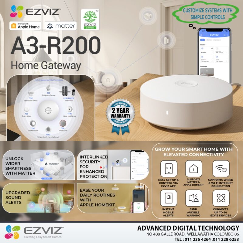 A3- R200 Ezviz Home Gateway ezvizlanka Srilanka