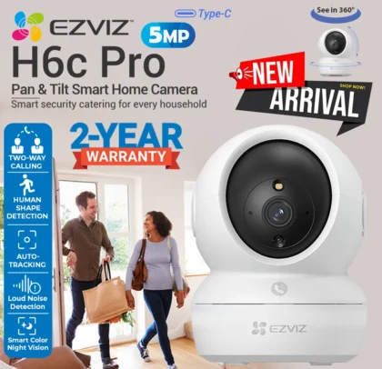 Ezviz H6C Pro 5MP Pan & Tilt Smart Home Camera in Ezvizlanka Colombo Srilanka
